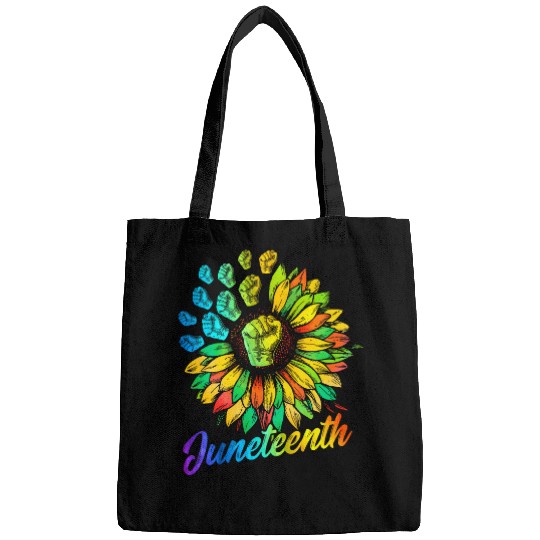 Juneteenth Freedom 1865 Sunflower Black History Pride Bags