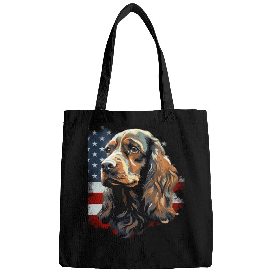 Eng Cocker Gift Camo USA Flag Gift Bags