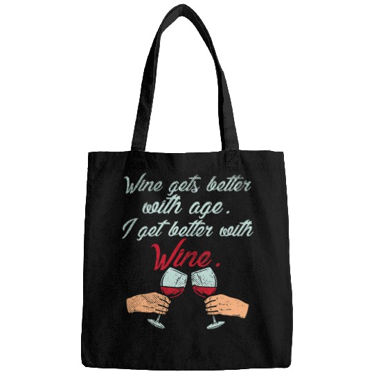 Wines Fun Gets Better With Age Wines Lovers Bags