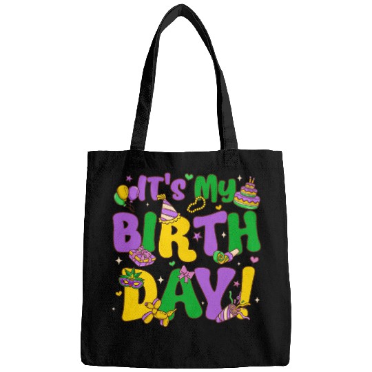 Its My Birthday Mardi Gras Funny Bday Kids Boys Girls Bags