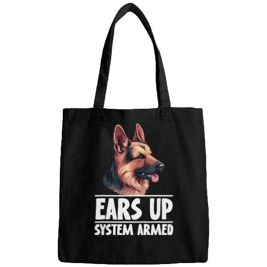 Ears up System armed German Shepherd Cute Dog Bags