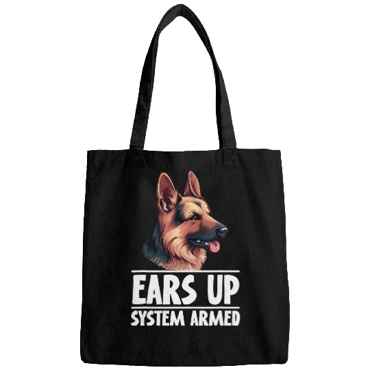 Ears up System armed German Shepherd Cute Dog Bags