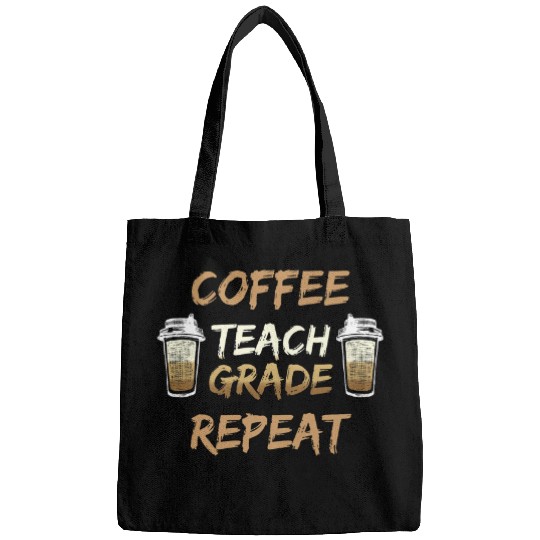 Coffee Fun Grade Repeat Teacher Gifts Back To School Bags