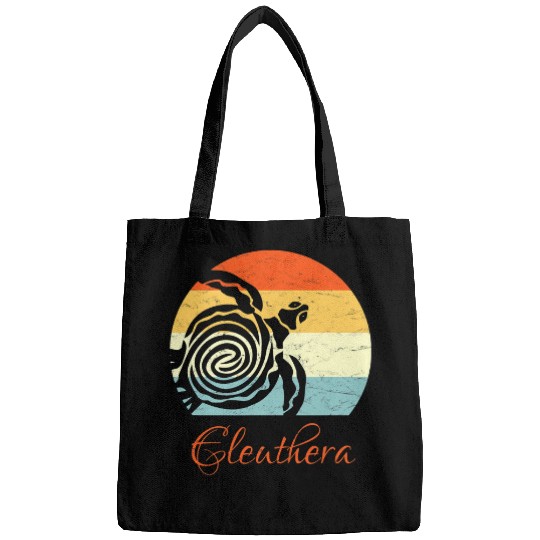 Turtle Pet Eleuthera Bahamas Retro Sea Turtle Vacation Bags