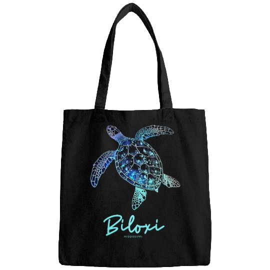 Turtle Pet Biloxi Mississippi Vacation Holiday Retro Sea Turtle 4 Bags