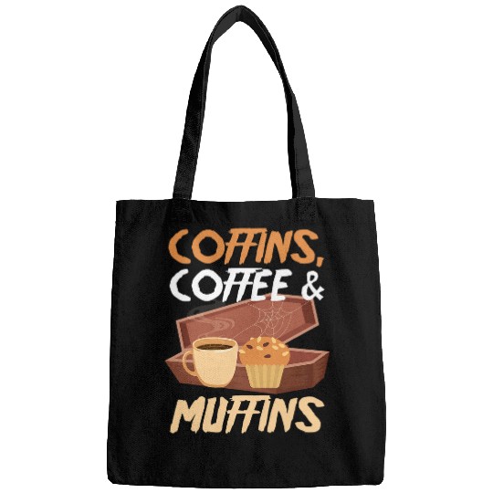 Coffee Fun Coffins Coffee Muffins Gothic Halloween Mortician Bags