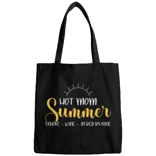 Wines Fun Mom Summer Snacks Wines Sunshine Vacation Bags