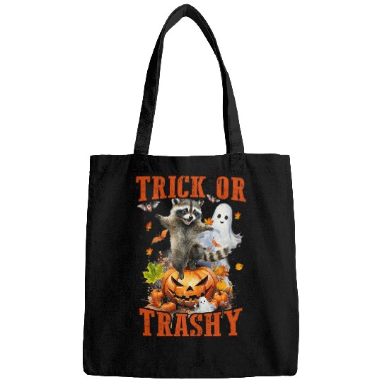 Raccoon Pet Feral Girl Halloween Trick Or Trashy Bags