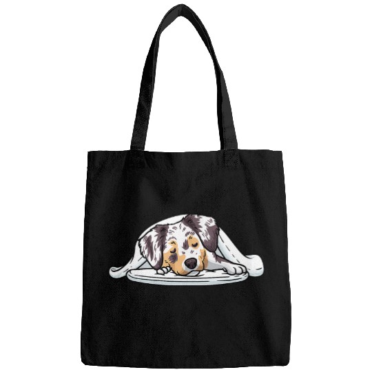 Australian Shepherd Dog On Side Pocket Aussie Bags