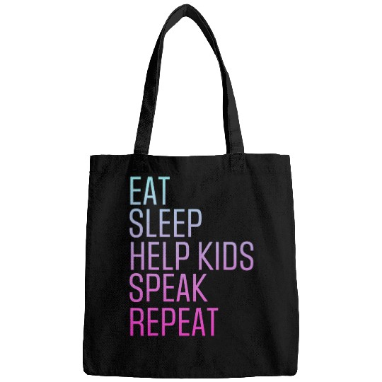 Speech Pathology Eat Sleep Help Kids Speak Speech Therapy Bags