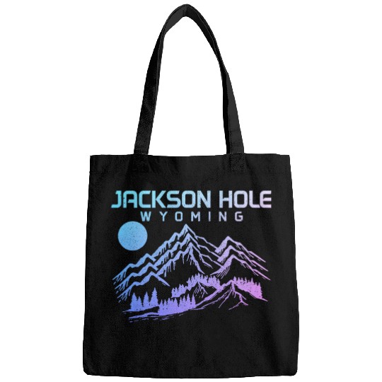 Jackson Hole Wyoming Skis Snowboard Winter vintages Mountains Bags