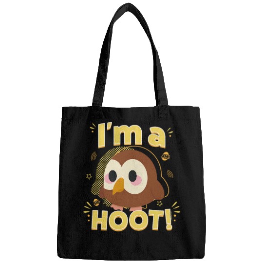 Owl Pet Adopt Me I m A Hoot Cute Little Owl Portrait Bags