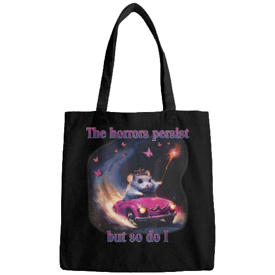 Hamster Pet The Horrors Persist But So Do I Hamster Meme Love Bags