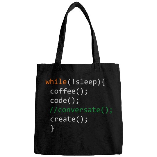 Coffee Fun Code Create Computer Science Programming Geek Bags