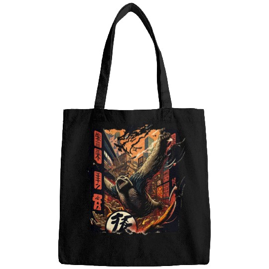 Sloth Pet Japanese Japan Kaiju Sloth Slothzilla Anime Bags