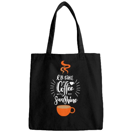 Coffee Fun koszulka coffee sunshine kawa lato casual unisex positive Bags