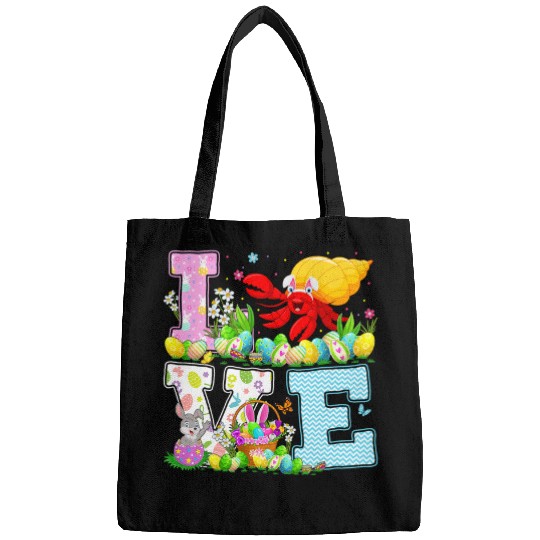 Hermit Crab Easter Egg Hunt Funny Love Hermit Crab Easter Bags