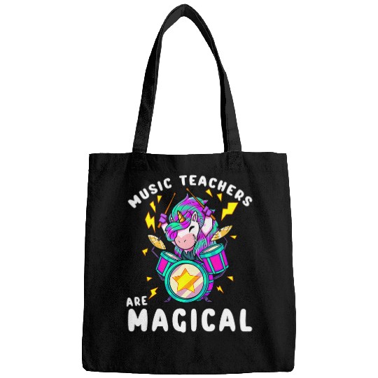 Music Teachers Are Magical Funny Music Teacher Unicornss Bags