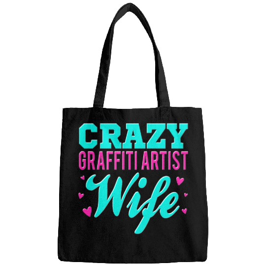 crazys Graffiti Artist Wife Graffiti Art Spray Paint Hip Hop 1 Bags