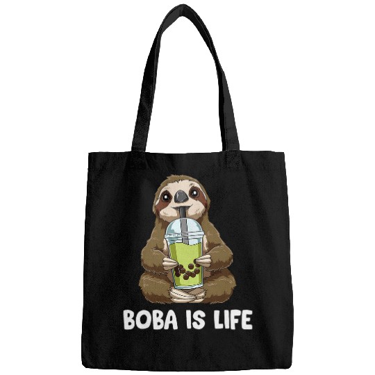 Sloth Pet Funny Boba Tea Kawaii Bubble Tea Sloth Bags