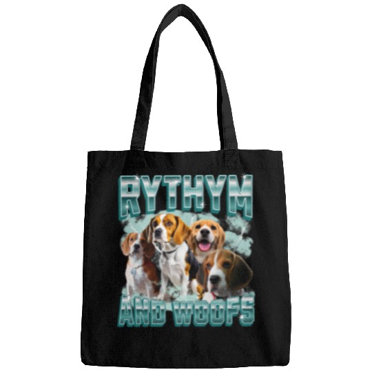 Funny 90s Bootleg Rap For Beagle Lovers For Animal Lovers Bags