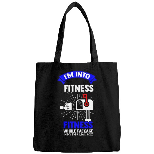 Mens Im into Fitness and Deliver Packages Postal Mailbox Bags