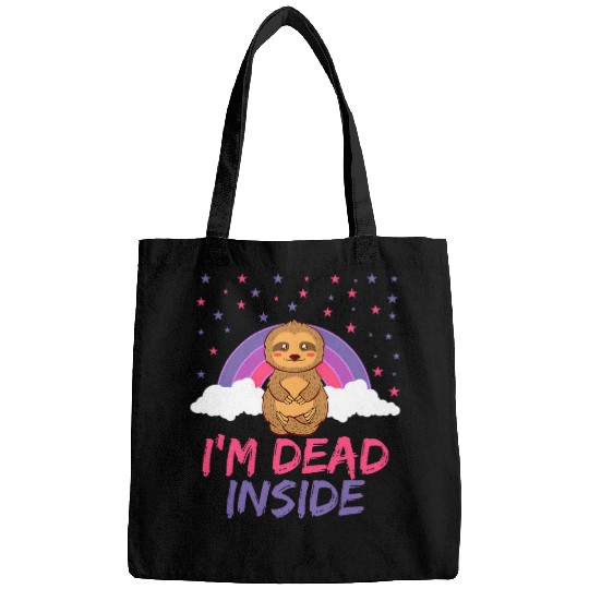 Im Deads Inside Sloth Lazy Depressed Animal Design Bags