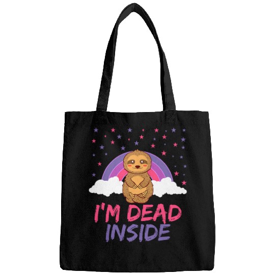 Im Deads Inside Sloth Lazy Depressed Animal Design Bags