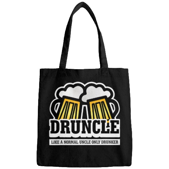 Beer Fun Druncle Funny Uncle Beer Lover Drinking Bags