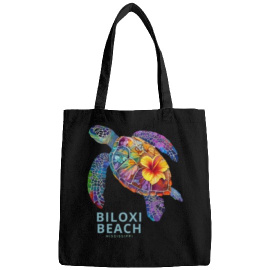 Turtle Pet Biloxi Mississippi Vacation Holiday Retro Sea Turtle 7 Bags