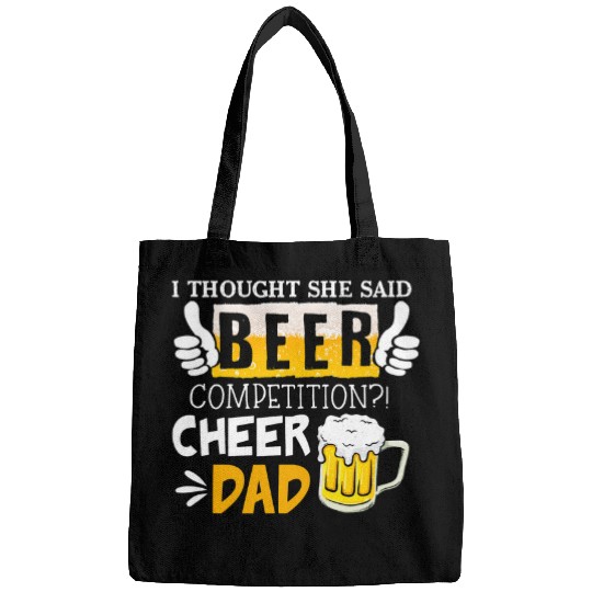 Beer Fun I Thought She Said Beer Competition Cheer Dad Father s Day Bags