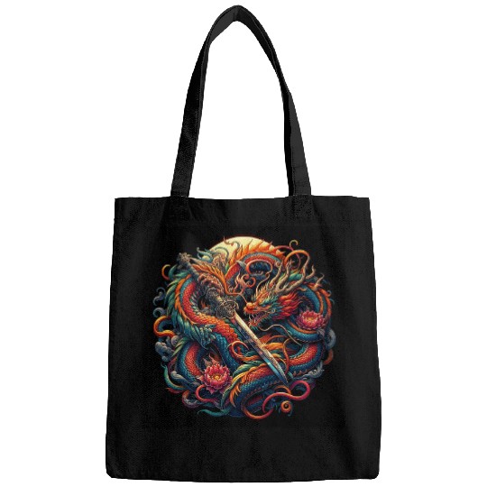 Dragon Pet Tattoo Art Chinese Dragon Blade Bags