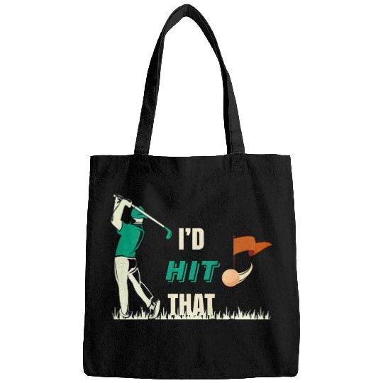 Id Hit That Birdie Bogey Eagle Par Beer Golf ART ON BACK Bags