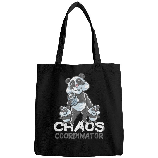 Panda Pet Mom Chaos Coordinator Mommy Mama Mother s Day Bags