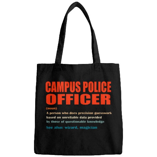 Police Job Campus Police Officer vintages Definition Wizard Magician Bags