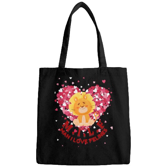 Lion Pet MILF Man I love Felines Cute cuddly Lion Bags