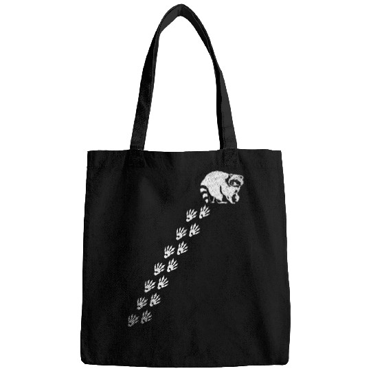 Discover Raccoon Pet Footprint Trash Panda Wildlife Animal Lover Racoon 3 Bags