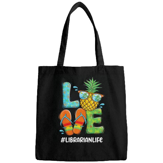Discover Librarian Job Love pineapples 2Summer Librarian Bags