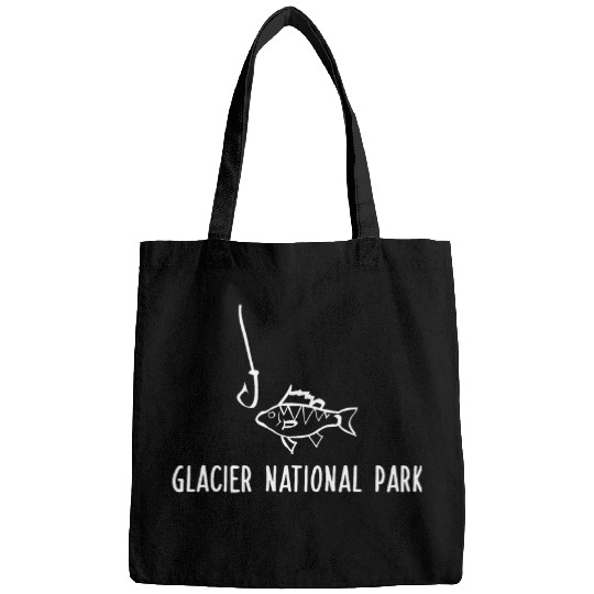 Glacier National Park Montana Fish Hook Fishing Whimsical Bags