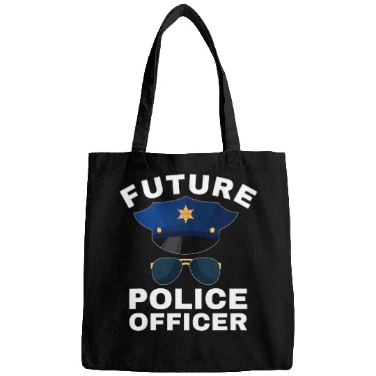 Future Police Officer Law Enforcement Kids Proud Cop Dad Bags