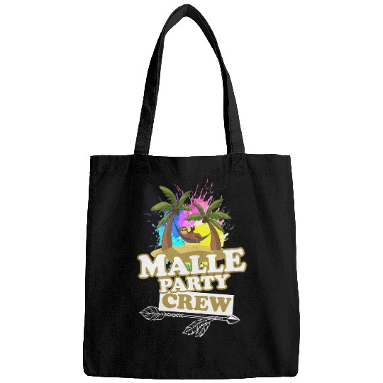Discover Sloth Pet Malle Party Crew Sloth Mallorca Funny Saying Holiday Bags
