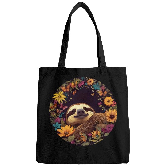 Sloth Pet Slow Sloth Sleepy Shaggy Claws Design for Men and Women Bags