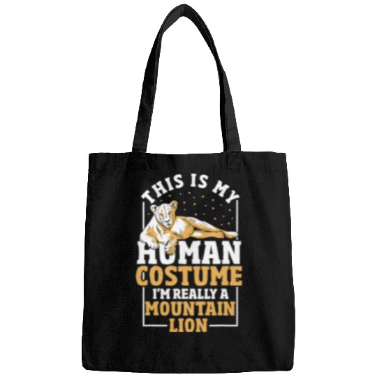 Lion Pet This Is My Human Costume Im Really a Mountain Lion Cougar Bags