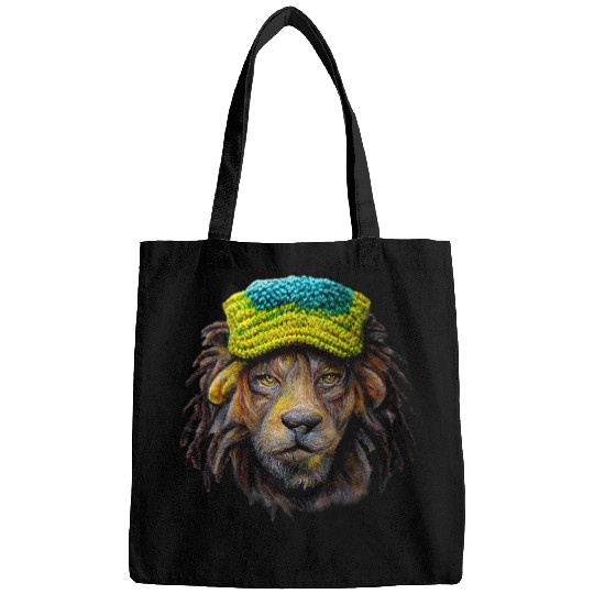 Lion Pet Rasta Reggae Lion Wearing Slouchy Hat Jamacian 8 Bags