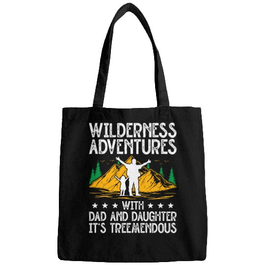 Dad And Daughter WIlderness Explorer Camping Adventure 2 Bags