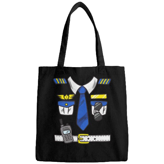 Discover Funny Group Matching Halloween Police Officer Costume Kids Bags