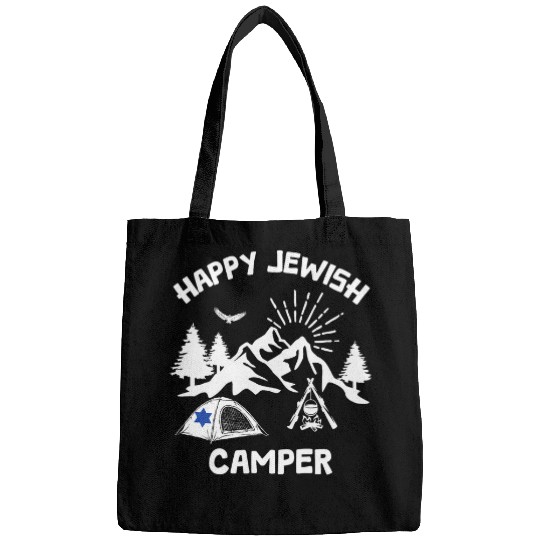 Happy Jewish Camper Kosher Travel Camping Hiking Summer Camp Bags
