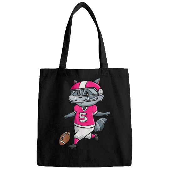Discover Raccoon Pet Football Player Raccoon Lover wild Animal Trash Panda 2 Bags