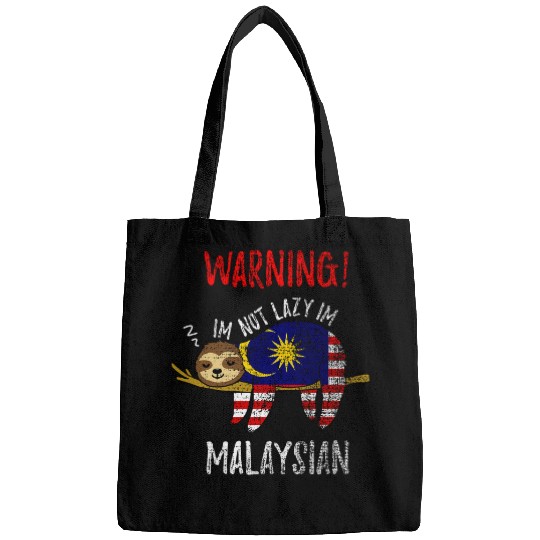 Discover Sloth Pet Malaysia Flag Sloth Im Not Lazy Im Malaysian Vintage Bags