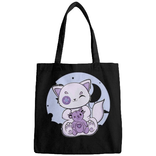 Bear Pet Cute Arctic Fox With Teddy Bear For Halloween 2 Bags